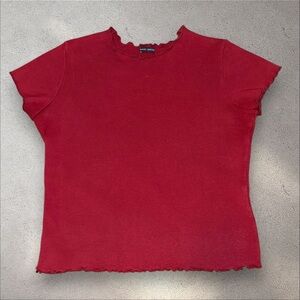 Red crop top